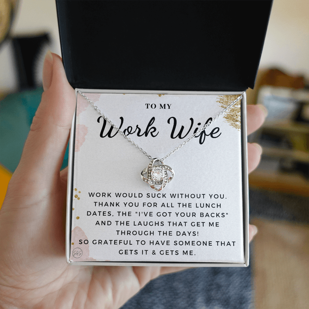 Work Wife Gift | Best Friend at the Office, Christmas, Favorite Co-Worker, Work, Job Anniversary, Employee, Boss, Small Business, Thank You, Bestie Funny 1029wbKA