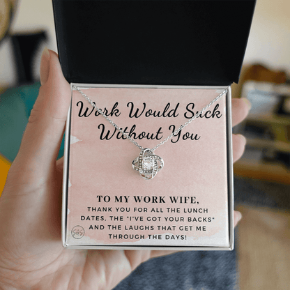 Work Wife Gift | Best Friend at the Office, Christmas, Favorite Co-Worker, Work, Job Anniversary, Employee, Boss, Small Business, Thank You, Bestie Funny 1029wdKA