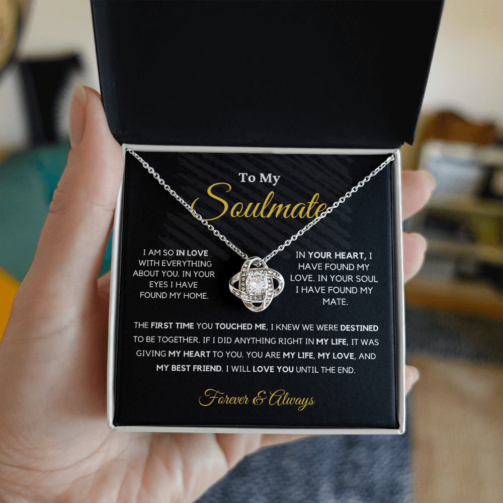 Soulmate - My Life - Love Knot | Romantic Gift for Wife, Fiancé, Girlfriend - Anniversary Gift, Valentine's Day Present