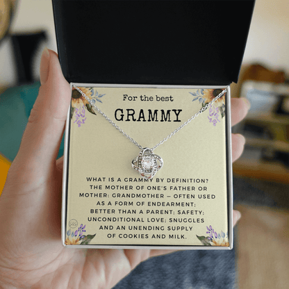 Gift for Grammy | Grandmother Nickname, Grandma, Mother's Day Necklace, Birthday, Get Well, Missing You, Grammy Definition, Christmas, From Family Grandkids  Granddaughter Grandson 1118cK