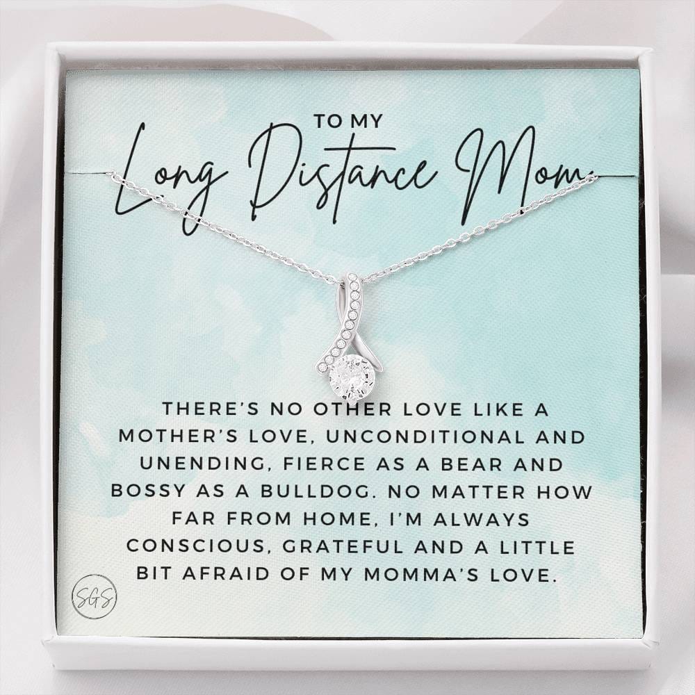 0921f Long Distance Mom Necklace Beauty