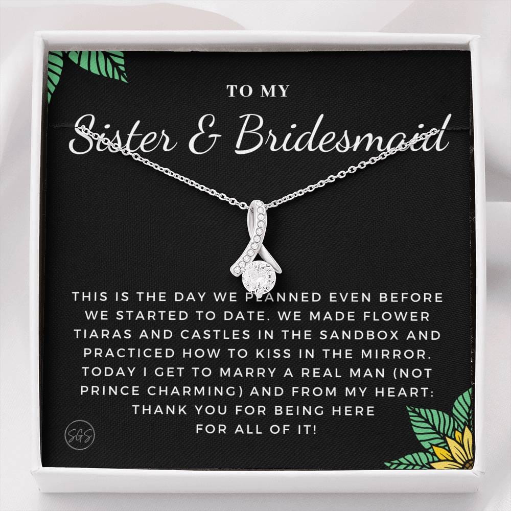 Sister Bridesmaid 0712h Necklace Beauty
