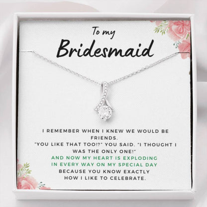 BridesmaidHeartExploding2 Necklace Beauty