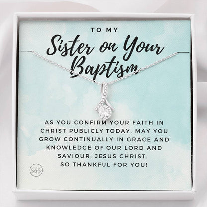 sister baptism 0707m Necklace Beauty