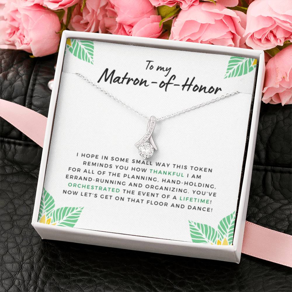 MatronofHonorTokenofThanks Necklace Beauty