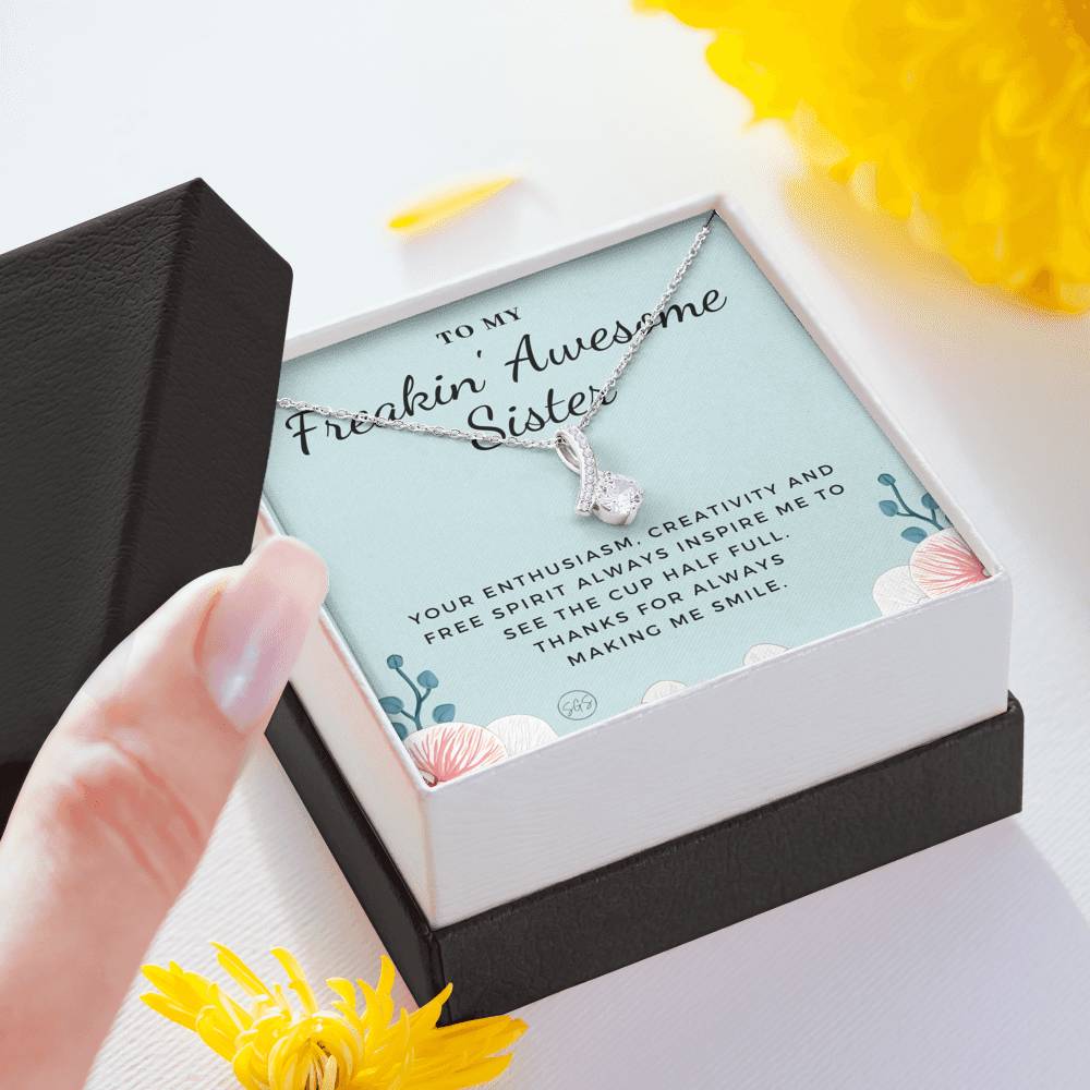 Freakin Awesome Sister 0706i Necklace Beauty
