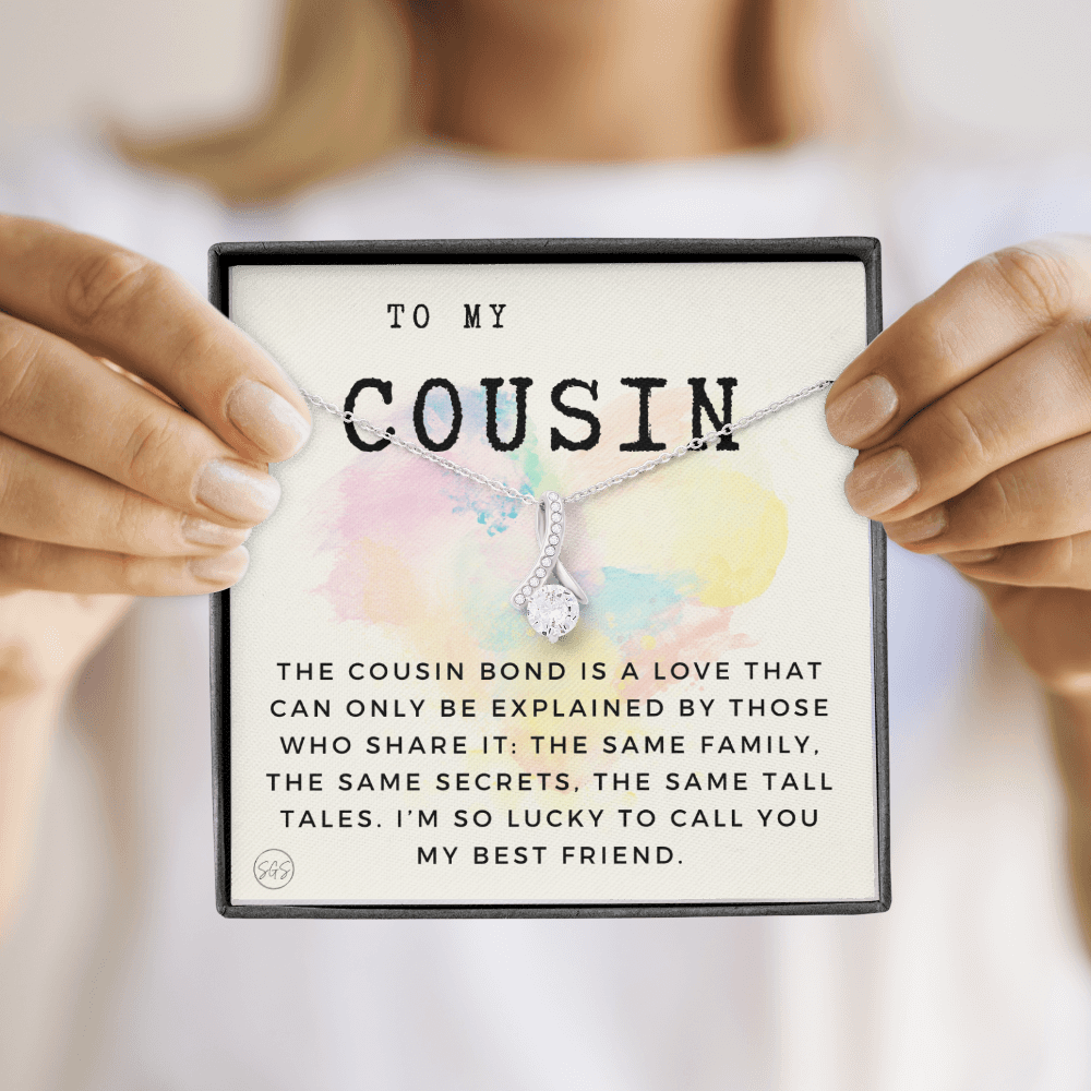 Gift for Cousin | Cousin Crew Necklace, Cousins and Best Friends, I Miss You Present, Gift for Birthday, Graduation, Thinking of You 2402B