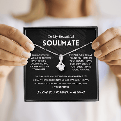 Soulmate - Missing Piece - Alluring Beauty | Romantic Gift for Wife, Fiancé, Girlfriend - Anniversary Gift, Valentine's Day Present