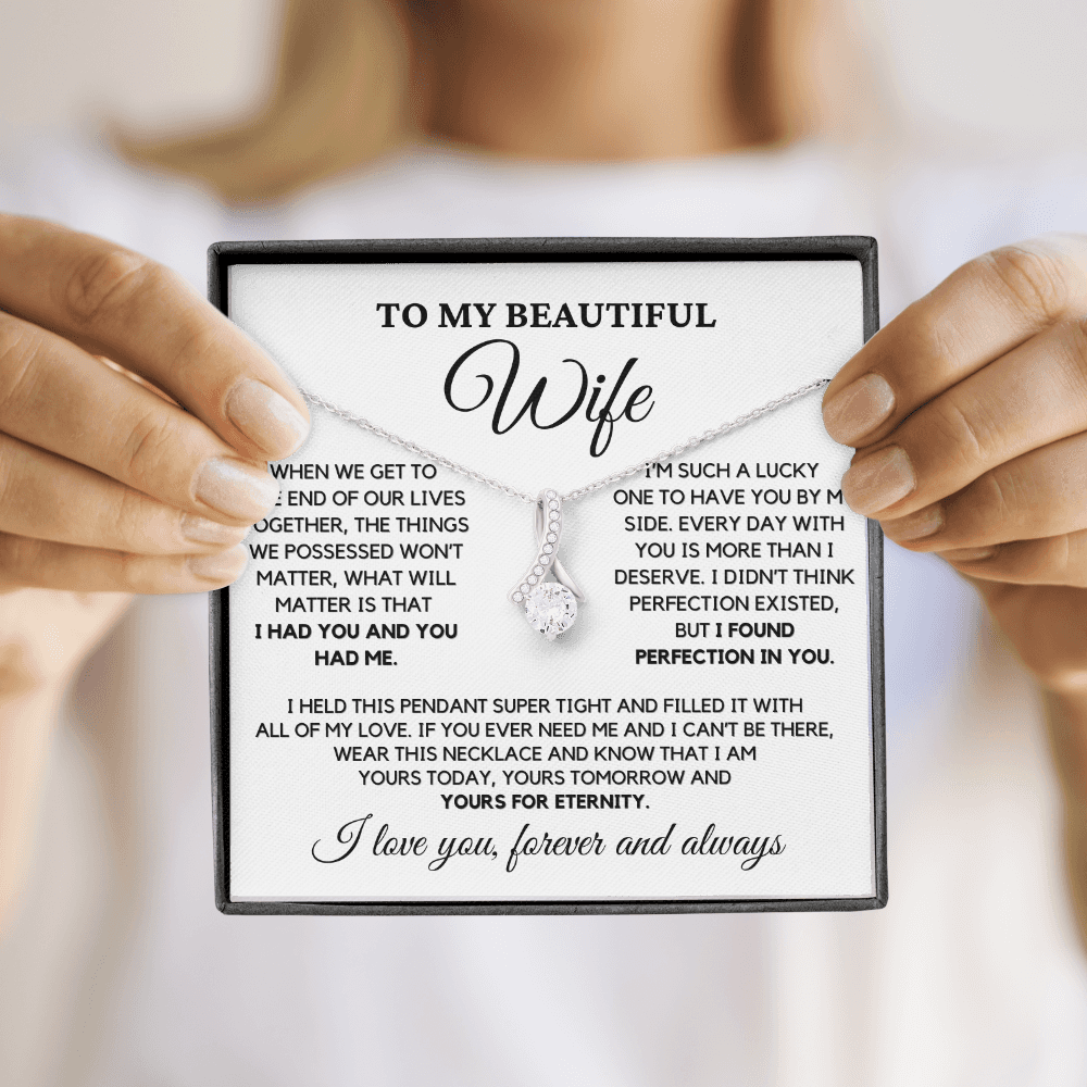 Romantic Gift for Wife - I Had You and You Had Me | Anniversary Gift from Husband, Valentine's Day Present, Alluring Beauty Necklace