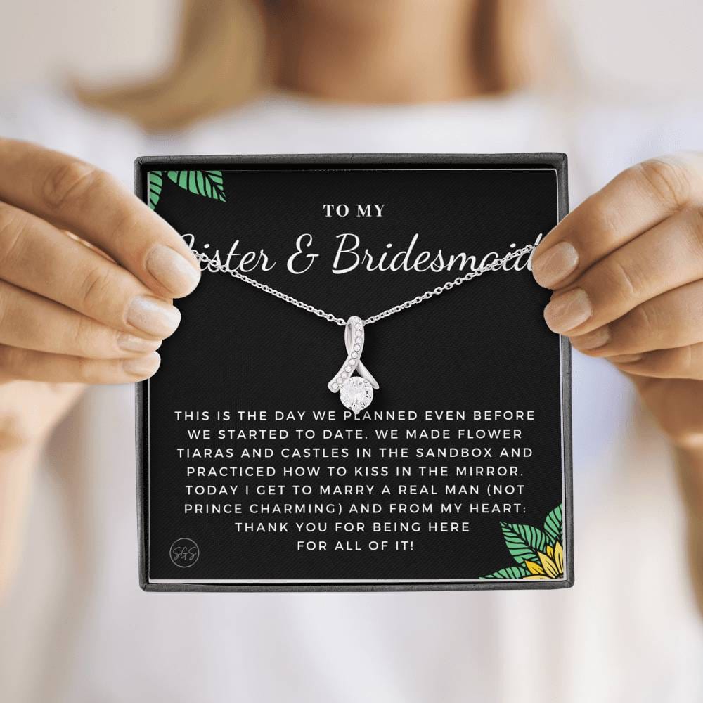 Sister Bridesmaid 0712h Necklace Beauty