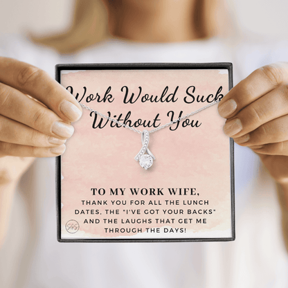 Work Wife Gift | Best Friend at the Office, Christmas, Favorite Co-Worker, Work, Job Anniversary, Employee, Boss, Small Business, Thank You, Bestie Funny 1029wdBA
