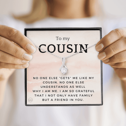 Gift for Cousin | Cousin Crew Necklace, Cousins and Best Friends, I Miss You Present, Gift for Birthday, Graduation, Thinking of You 2417B
