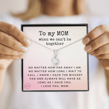 0921h Long Distance Mom Necklace Beauty