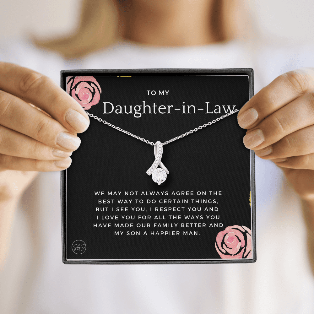 Daughter in Law Gift | Future DIL, Bonus Daughter, From Mother in Law, Father in Law, In Laws, For the Bride, Son's Wife, Fiance 1012DILebA