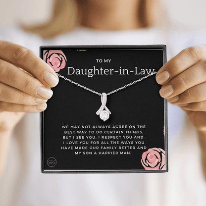 Daughter in Law Gift | Future DIL, Bonus Daughter, From Mother in Law, Father in Law, In Laws, For the Bride, Son's Wife, Fiance 1012DILebA