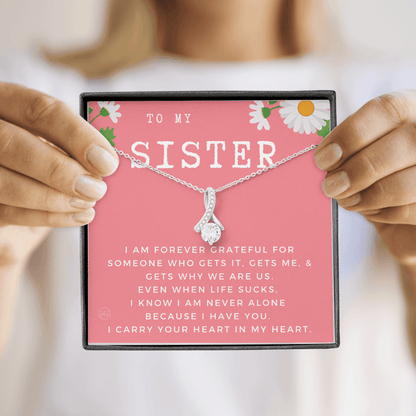 Gift for My Sister | You Are My Person, Thank You, Birthday, Sisters, Wedding, Christmas Gift to Sister From Sister, Sister-in-Law 1113aBA