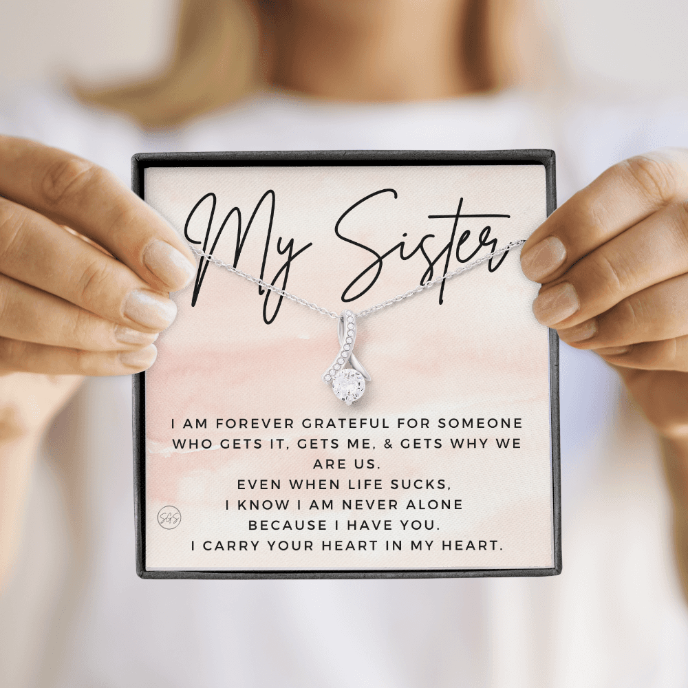 Gift for My Sister | You Are My Person, Thank You, Birthday, Sisters, Wedding, Christmas Gift to Sister From Sister, Sister-in-Law 1113bBA