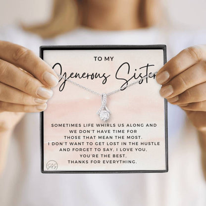 0625C My Generous Sister Necklace Beauty