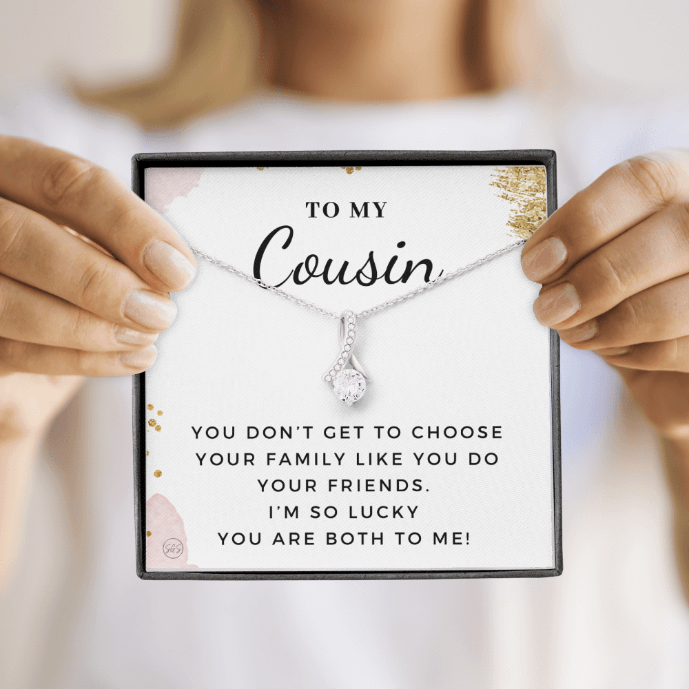 Gift for Cousin | Cousin Crew Necklace, Cousins and Best Friends, I Miss You Present, Gift for Birthday, Graduation, Thinking of You 2401aB