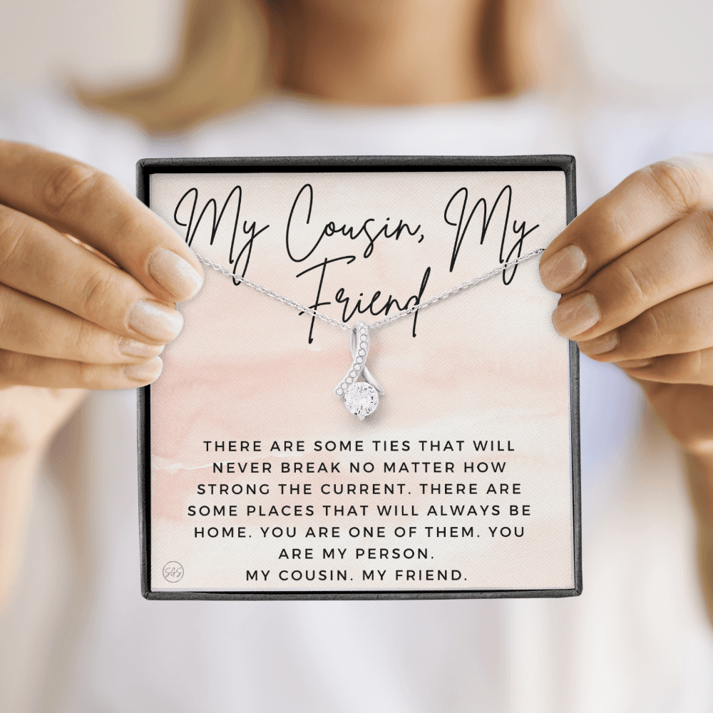 Gift for Cousin | Cousin Crew Necklace, Cousins and Best Friends, I Miss You Present, Gift for Birthday, Graduation, Thinking of You 2413aB