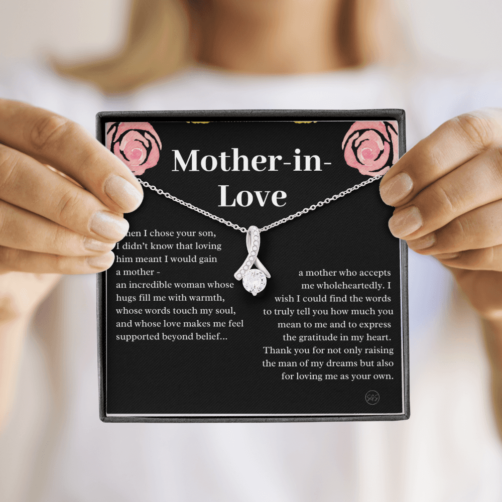 Personalized Knot Necklace for Your Mother-in-law | Mother's Day Gift, From Daughter-in-Law, Mother in Love MIL9b