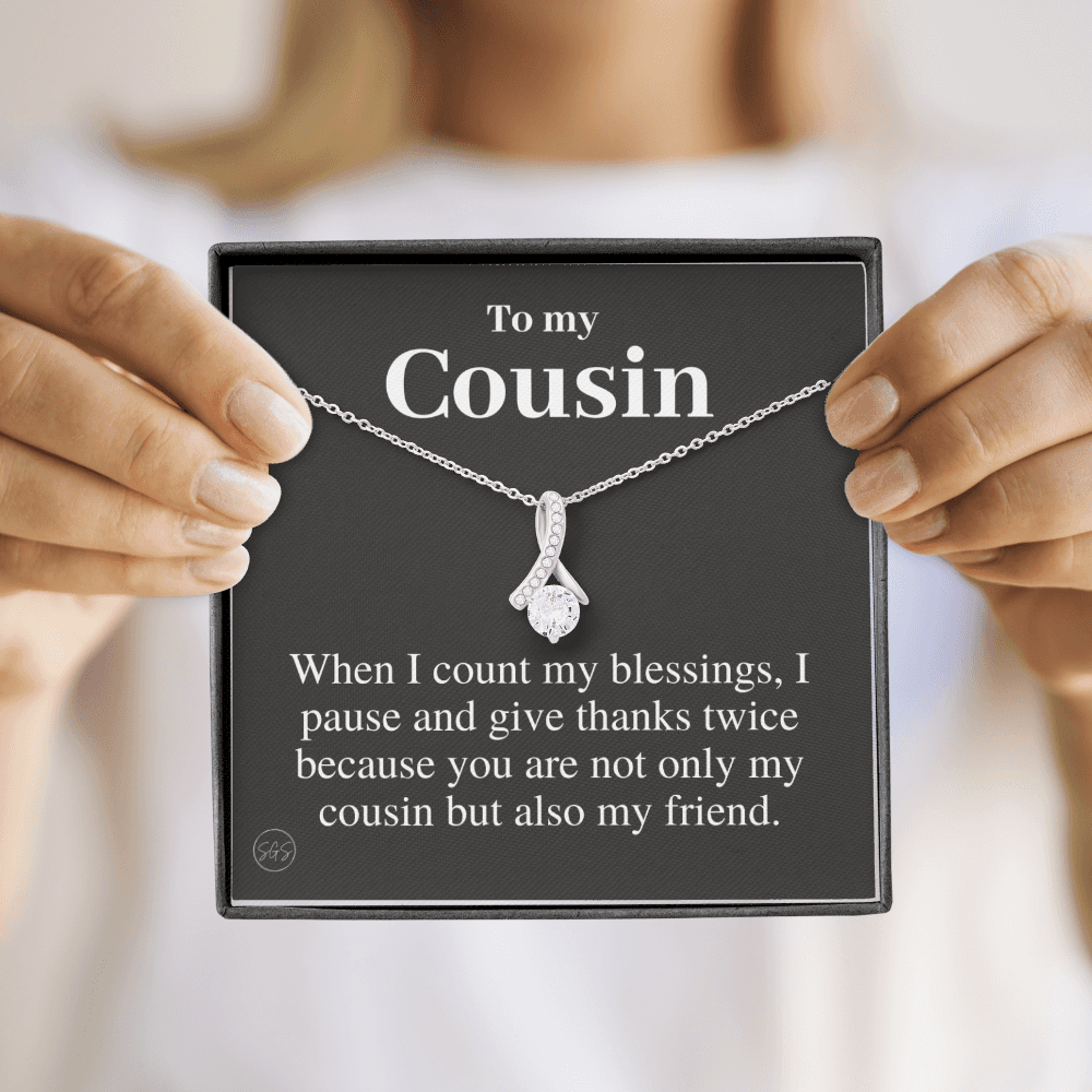 Gift for Cousin | Cousin Crew Necklace, Cousins and Best Friends, I Miss You Present, Gift for Birthday, Graduation, Thinking of You 2409B