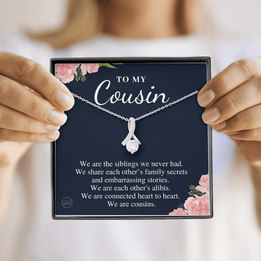 Gift for Cousin | Cousin Crew Necklace, Cousins and Best Friends, I Miss You Present, Gift for Birthday, Graduation, Thinking of You 2418B