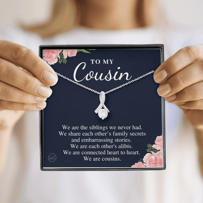 Gift for Cousin | Cousin Crew Necklace, Cousins and Best Friends, I Miss You Present, Gift for Birthday, Graduation, Thinking of You 2418B