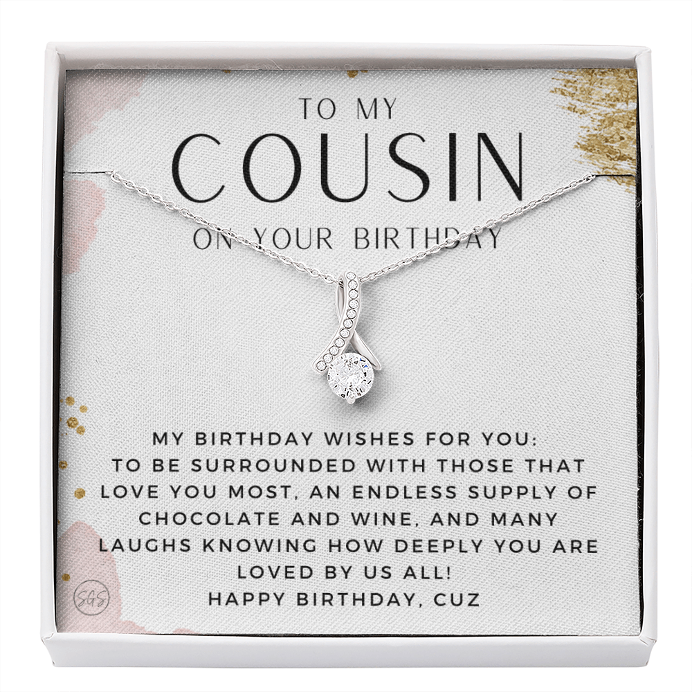 Gift for Cousin | Cousin Crew Necklace, Cousins and Best Friends, I Miss You Present, Gift for Birthday, Graduation, Thinking of You 2419B
