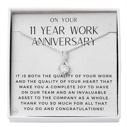 11 Year Job Anniversary Gift | Thank You Gift from Boss, Employee Work Appreciation, Co-Worker, Congrats, Years of Service WA11b