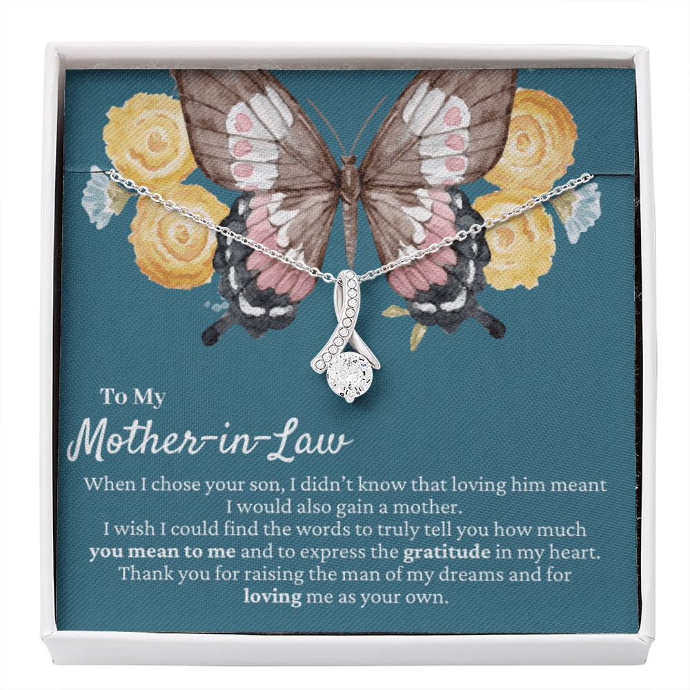 Mother-in-Law Gift | Mother's Day Present, Butterfly Necklace, Mother Of The Groom Gift, Meaningful Gift from Daughter-in-Law, Wedding Gift