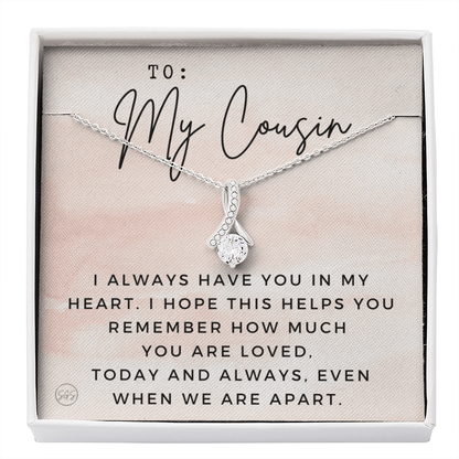 Gift for Cousin | Cousin Crew Necklace, Cousins and Best Friends, I Miss You Present, Gift for Birthday, Graduation, Thinking of You 2408B
