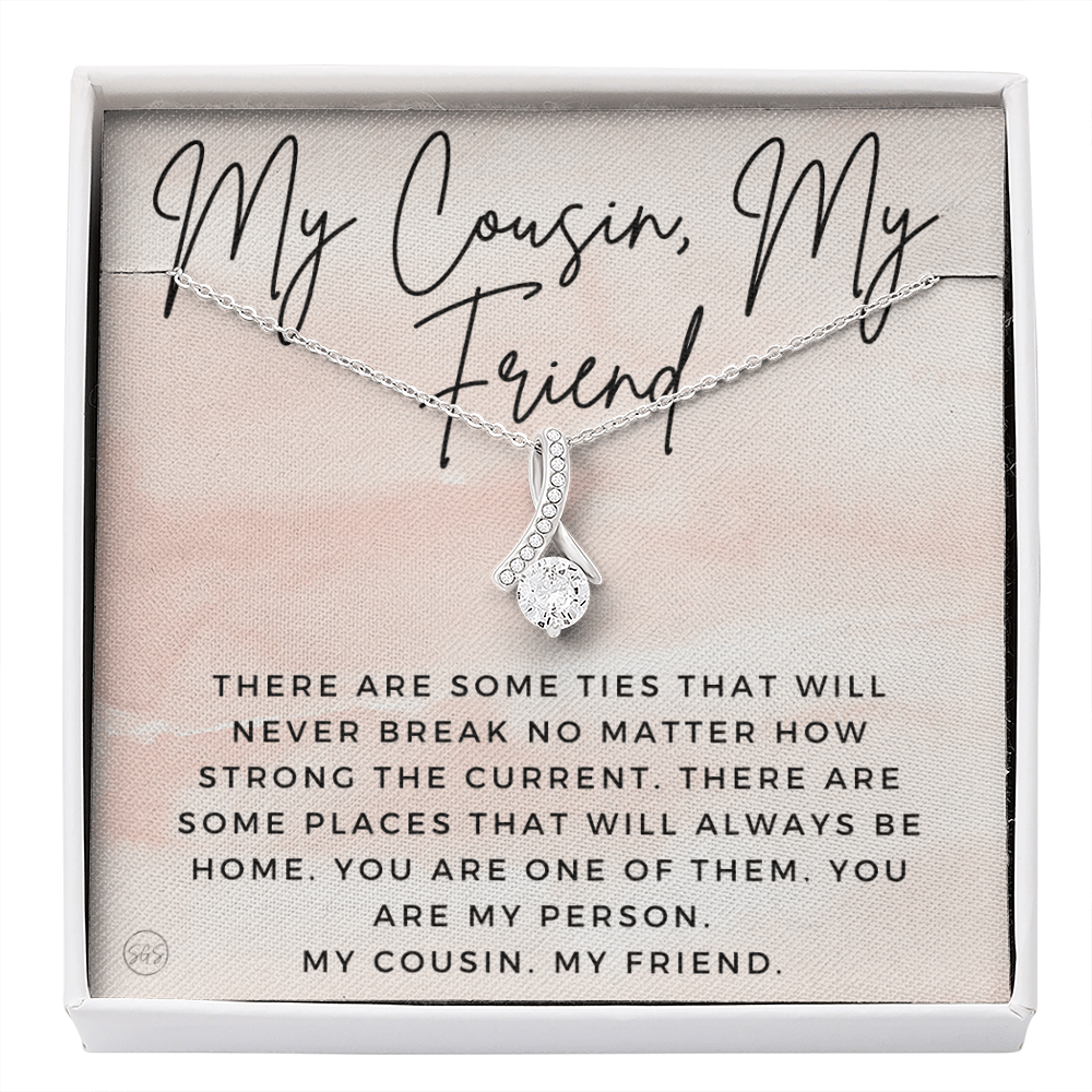 Gift for Cousin | Cousin Crew Necklace, Cousins and Best Friends, I Miss You Present, Gift for Birthday, Graduation, Thinking of You 2413aB