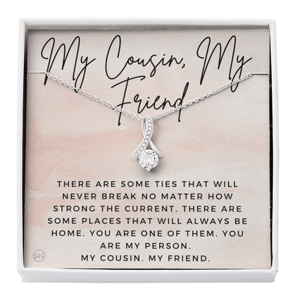 Gift for Cousin | Cousin Crew Necklace, Cousins and Best Friends, I Miss You Present, Gift for Birthday, Graduation, Thinking of You 2413aB
