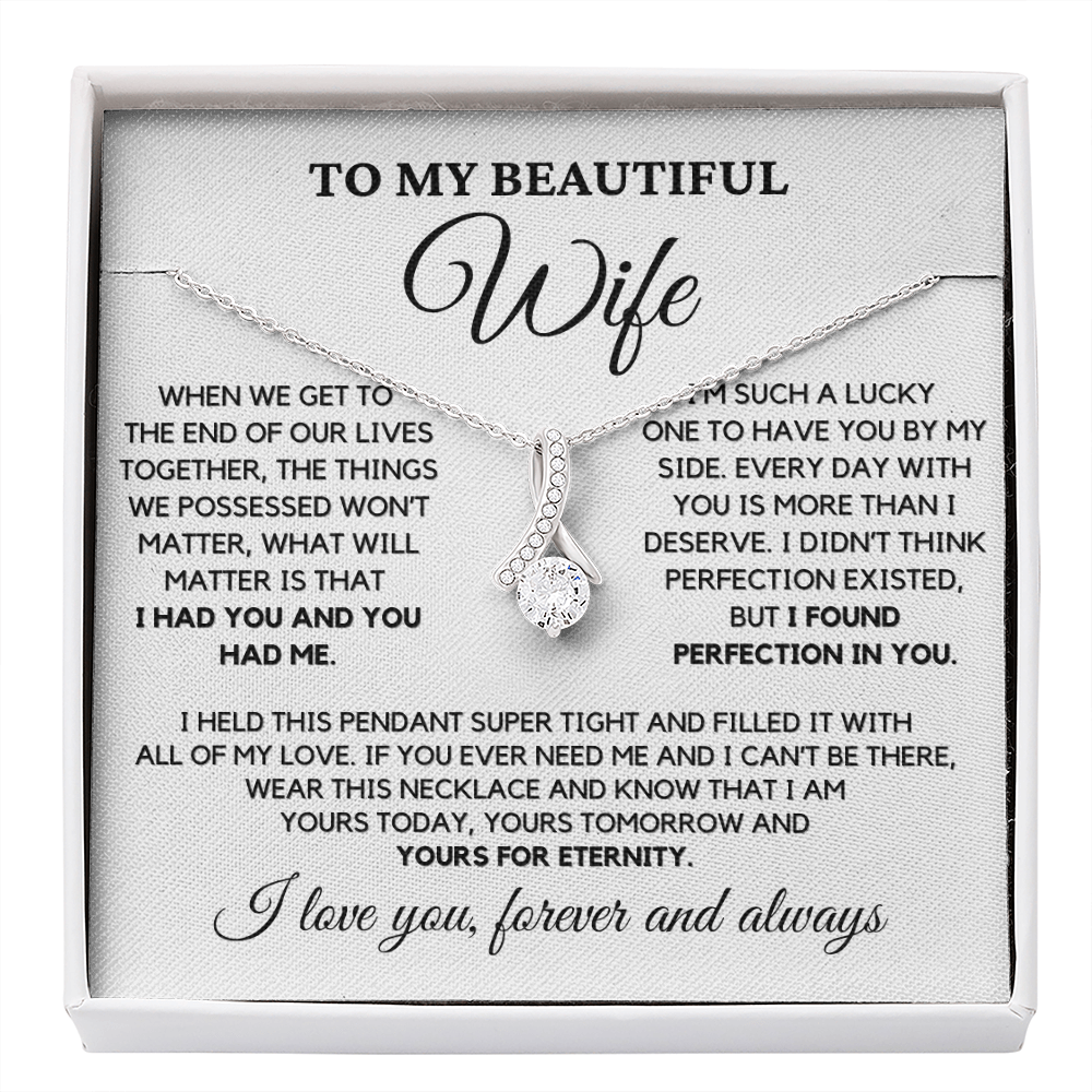 Romantic Gift for Wife - I Had You and You Had Me | Anniversary Gift from Husband, Valentine's Day Present, Alluring Beauty Necklace