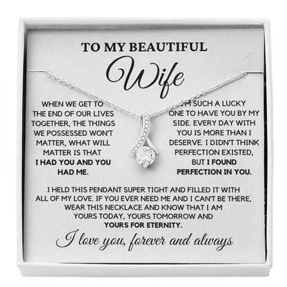 Romantic Gift for Wife - I Had You and You Had Me | Anniversary Gift from Husband, Valentine's Day Present, Alluring Beauty Necklace