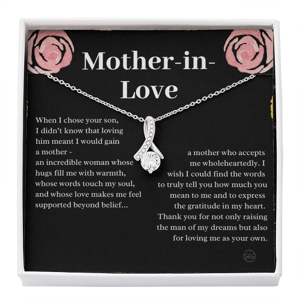 Personalized Knot Necklace for Your Mother-in-law | Mother's Day Gift, From Daughter-in-Law, Mother in Love MIL9b