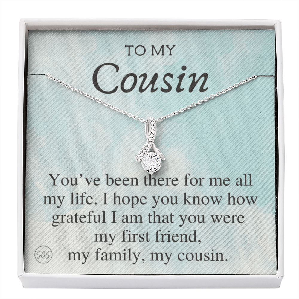 Gift for Cousin | Cousin Crew Necklace, Cousins and Best Friends, I Miss You Present, Gift for Birthday, Graduation, Thinking of You 2406B