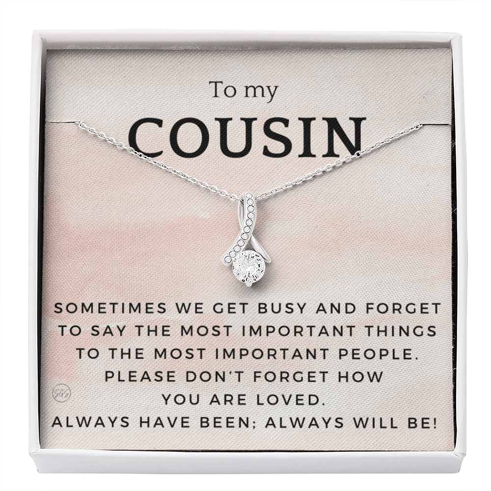 Gift for Cousin | Cousin Crew Necklace, Cousins and Best Friends, I Miss You Present, Gift for Birthday, Graduation, Thinking of You 2412B