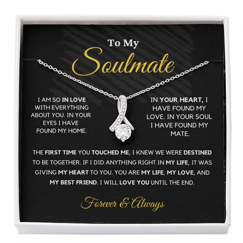Soulmate - My Life - Alluring Beauty Necklace | Romantic Gift for Wife, Fiancé, Girlfriend - Anniversary Gift, Valentine's Day Present