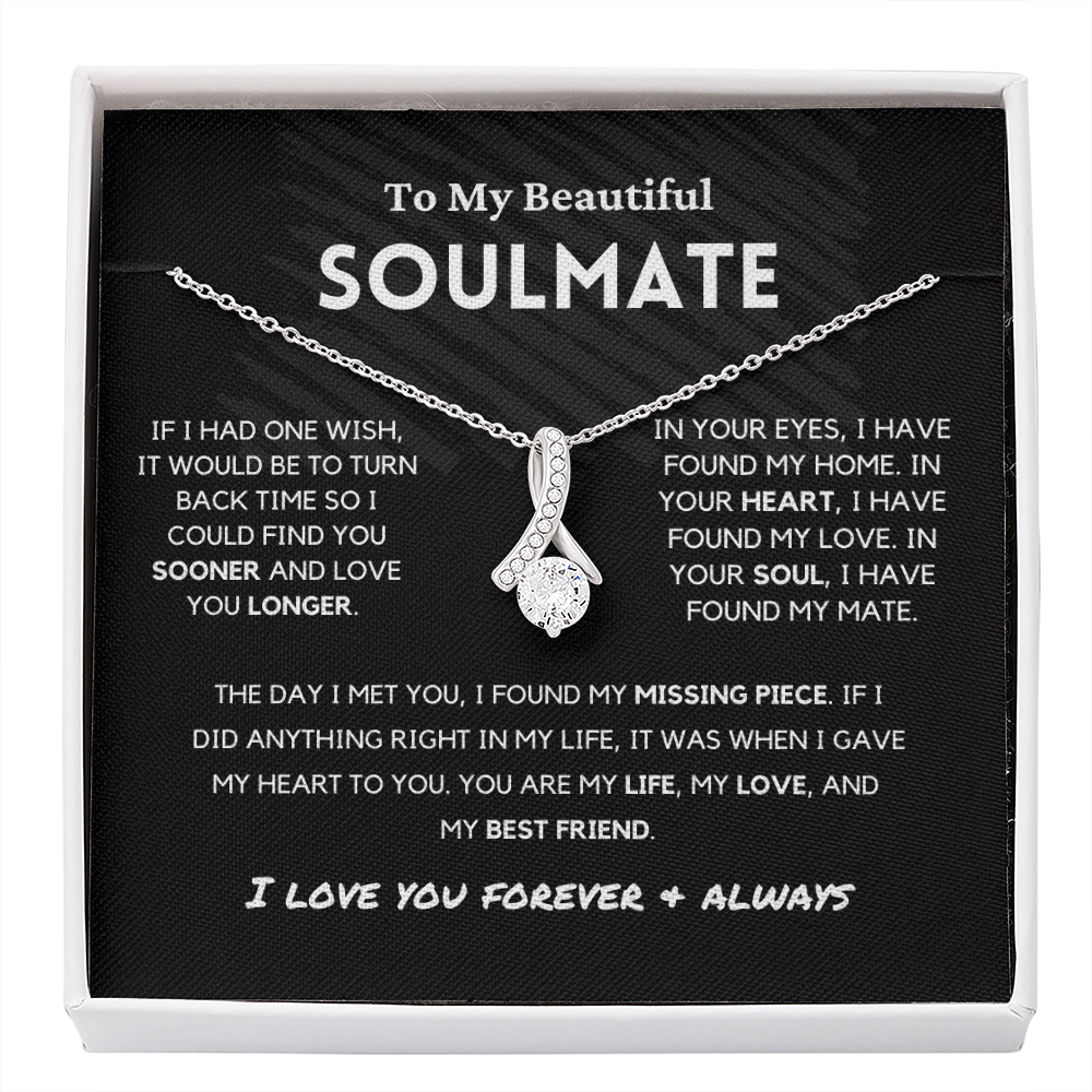 Soulmate - Missing Piece - Alluring Beauty | Romantic Gift for Wife, Fiancé, Girlfriend - Anniversary Gift, Valentine's Day Present