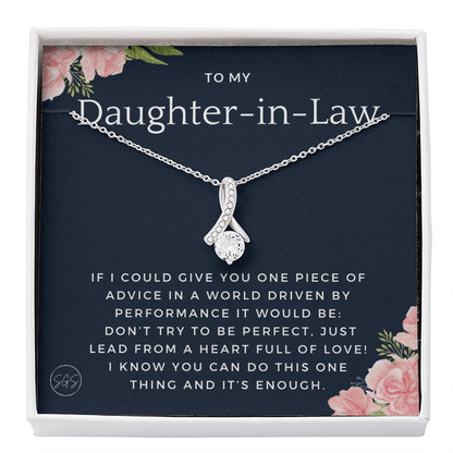 Daughter in Law Gift | Future DIL, Bonus Daughter, From Mother in Law, Father in Law, In Laws, For the Bride, Son's Wife, Fiance 1012DILjbA
