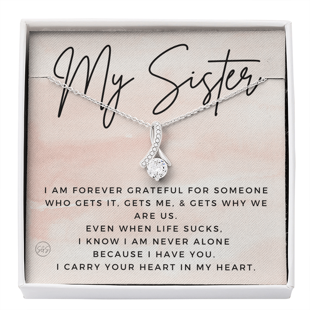 Gift for My Sister | You Are My Person, Thank You, Birthday, Sisters, Wedding, Christmas Gift to Sister From Sister, Sister-in-Law 1113bBA