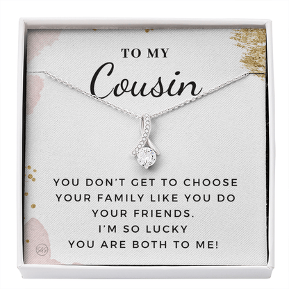 Gift for Cousin | Cousin Crew Necklace, Cousins and Best Friends, I Miss You Present, Gift for Birthday, Graduation, Thinking of You 2401aB