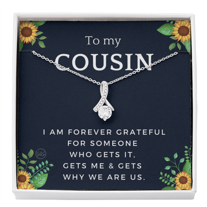Gift for Cousin | Cousin Crew Necklace, Cousins and Best Friends, I Miss You Present, Gift for Birthday, Graduation, Thinking of You 2416B