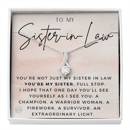 Sister-in-Law Gifts | Husband's Sister, Wife's Sister, Christmas Gift for Sister in Law, Birthday, Wedding, Future Sister Necklace 1103aBA