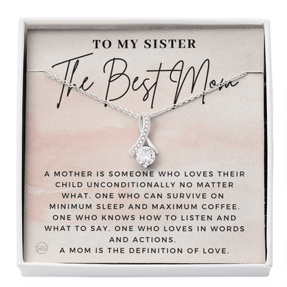 My Sister, An Incredible Mom | Gift for Pregnant Sister, Mother's Day Gift for Sister, Christmas Present for Sister-in-Law, New Mom, Second Child Baby Shower 1112scBA