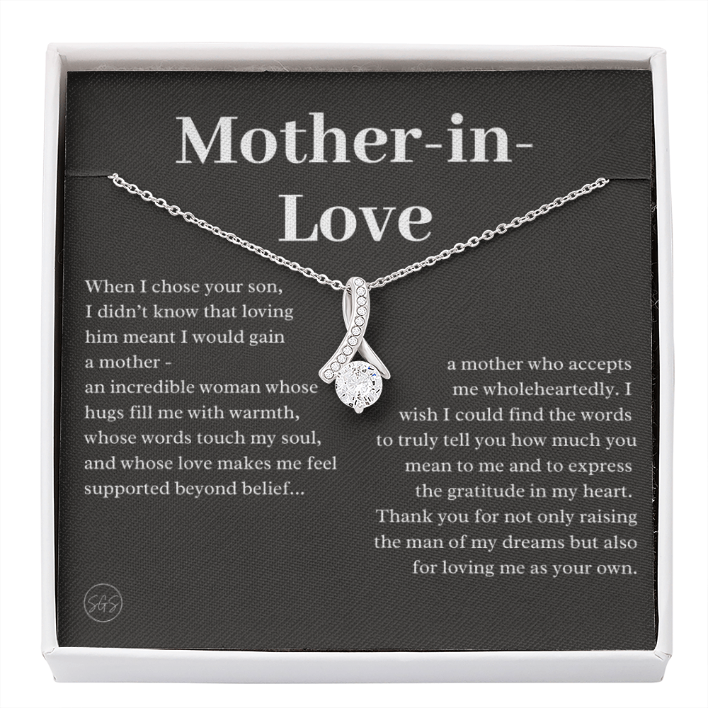 Personalized Knot Necklace for Your Mother-in-law | Mother's Day Gift, From Daughter-in-Law, Mother in Love MIL4b