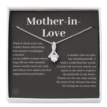 Personalized Knot Necklace for Your Mother-in-law | Mother's Day Gift, From Daughter-in-Law, Mother in Love MIL4b