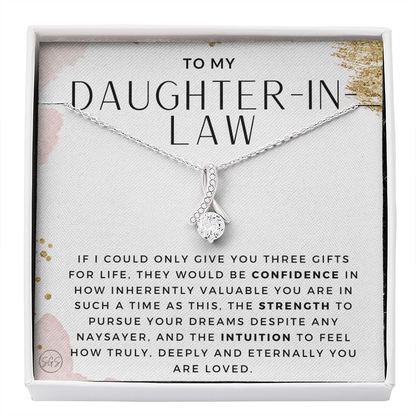 Daughter in Law Gift | Future DIL, Bonus Daughter, From Mother in Law, Father in Law, In Laws, For the Bride, Son's Wife, Fiance 1012DILcbA